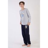 Erkek Çocuk Uzun Kol Gri Pijama Takımı C3T0N7O120 - 3 - 4 Yaş