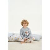 Erkek Çocuk Uzun Kol Mavi Pijama Takım C6T5N7O8 MAVİ 92/1-2 YAŞ