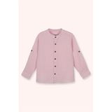 Erkek Çocuk Uzun Kollu Müslin Pembe Gömlek 7 Yaş (122 cm)