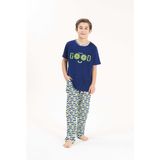 Erkek Çocuk Viskon 2'li Pijama Takımı - Indigo - 3 Yaş