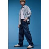 Erkek Çocuk Wide Leg Düz Paça Jean Pantolon
