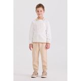 Erkek Çocuk Yaka Detaylı Beyaz Sweatshirt 12 Yaş (152 cm)