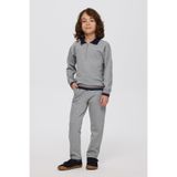 Erkek Çocuk Yaka Detaylı Gri-Melanj Sweatshirt 8 Yaş (128 cm)