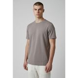 Erkek Coonless Rayon Kumaş Sıfır Yaka Antrasit Tshirt - XL