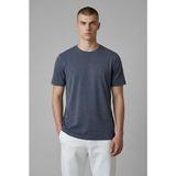 Erkek Coonless Rayon Kumaş Sıfır Yaka Lacivert Tshirt - 2XL
