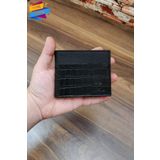 Erkek Cüzdan | Timsah derisi basklı | 10 Kart Cepli | Modern Tasarım | Siyah Renk
