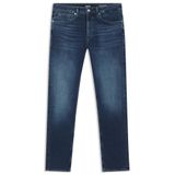 Erkek Dar Kalıp Düz Paça Pamuklu Denim Lacivert Jeans 50549814-434