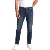 Erkek Dar Kalıp Mikro Desenli Düşük Bel Denim Lacivert1 Jeans EM000668 AF24871-MB001