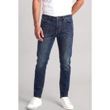 Erkek Dar Kalıp Mikro Desenli Düşük Bel Denim Lacivert1 Jeans EM000668 AF24871-MB001