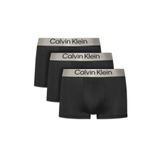 Erkek Dar Kalıp Nefes Alabilen Kumaş Logolu Elastik Bel Bantlı 3'lü Siyah Boxer LV00NB4269-3YT