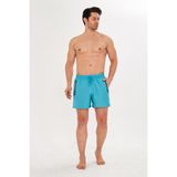 Erkek Deniz Şort Mayo Turkuaz 2607-T - L