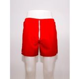 Erkek Deniz Şortu Kısa Boardshort Fileli Kırmızı Meridyendukkan Trıbord