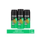 Erkek Deodorant Sprey Jungle Fresh 150 ml (6 Adet X 150ml)