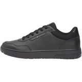 Erkek Deri Bağlamalı Rahat Taban Düz Model Siyah Sneaker FM0FM05713-BDS