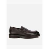 Erkek Deri Kahverengi Kroko Detaylı Klasik Loafer 02AYH315320A480