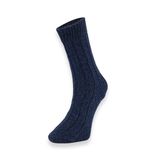 Erkek Desenli Örme Mavi Çorap