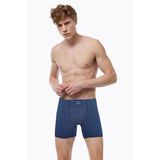 Erkek Desenli Pamuk Elastan Uzun Boxer 073