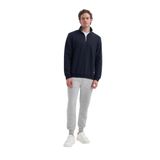 Erkek Dik Yaka Yarım Fermuarlı Sweatshirt