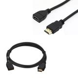 Erkek Dişi Gold Uçlu 30 Cm Uzatma Hdmı Kablo (Mini Hd Rec. İçin)