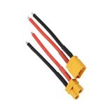 Erkek Dişi Lipo Pil Şarj Kablosu 15 cm 2 5mm Siaf Silikon Kablolu - Çok Renkli