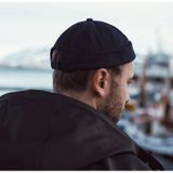 Erkek Docker Şapka Ayarlanabilir Trend Pamuk Kasket bordo