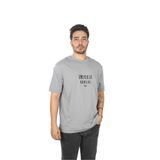 Erkek Dokuma Bisiklet Yaka Kısa Kollu Günlük Gri T-Shirt 6D1TQ9 1JWZZ-06L1