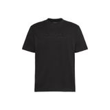 Erkek Dokuma Kumaş Düz Bisiklet Yaka Siyah T-Shirt LV04LF811G-UB1