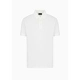 Erkek Dokuma Kumaş Marka Logolu Beyaz Polo Yaka T-Shirt 3D1FF2 1JTKZ-0101