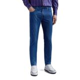Erkek Dokuma Kumaş Normal Bel Düz Model Açık Mavi Jeans C0P4020-001
