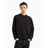Erkek Dokuma Kumaş Regular Fit Yuvarlak Yaka Uzun Kollu Siyah Sweatshirt EM001126 AF10013-UC001