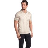 Erkek Düğme Kapama Kısa Kol%100 Pamuk Bej Polo Yaka T-Shirt 26411249SM-348