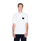 Erkek Düğme Kapama Kısa Kol%100 Pamuk Beyaz Polo Yaka T-Shirt XM001372 AF16262-U0009