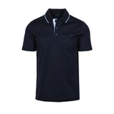 Erkek Düğme Kapama Kısa Kol%100 Pamuk Mavi Polo Yaka T-Shirt 26411214SM-013