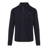 Erkek Düğme Kapama Uzun Kol Polo Yaka Reqgular Fit Lacivert-Gold Polo Yaka T-Shirt 15311727-50E