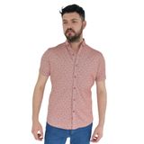 Erkek Dügmeli Polo Yaka Tişört R4270 BGL-ST02772 KİREMİT M