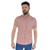 Erkek Dügmeli Polo Yaka Tişört R4270 BGL-ST02772 KİREMİT XL