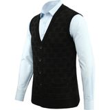 Erkek Düğmeli Yelek Cepli Kabarmalı Çelik Örgü Klasik Kalıp - 5215L - 2XL - Lacivert