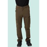 Erkek Düz Kaki Rüzgar Geçirmez Trekking Pantolonu Erciyes Outdoor Pantolon Dönüştürülebilir - 3XL