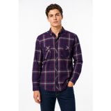 Erkek Ekose Silim Fit Gömlek Çift Cepli BGL-ST05378