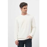 Erkek Ekru Trend Bisiklet Yaka Sweat-Shirt