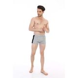 Erkek Elastanlı Biyeli Gri Boxer 850