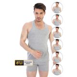 Erkek Elastanlı Spor Beyaz Atlet 916 6'lı Ekonomik Paket