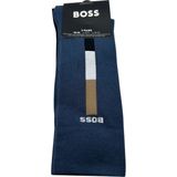 Erkek Esnek Pamuklu Ikonik Boss Şerit Çizgi Detaylı Lacivert Çorap 50531084-425 - 39 - 42