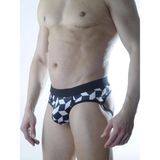 Erkek Fantezi Küp Desenli Jockstrap