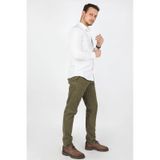 Erkek Fleto Cep Gabardin Pantolon Yeşil