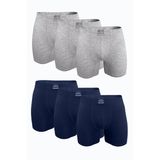 Erkek Füme 6 lı Premium Collection Modal Uzun Boxer 6M250