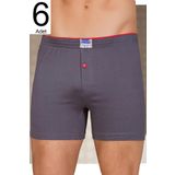 Erkek Füme 6'lı Paket Düğmeli Boxer ELF568BER10996