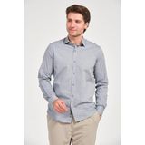 Erkek Füme Comfort Fit Uzun Kollu Gömlek