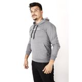 Erkek Füme Invisible Yazılı Kanguru Cep Kapüşonlu Sweatshirt 21eswtkgvs