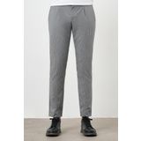 Erkek Füme Poliviskon Trend Pileli Slim Fit Spor Pantolon
